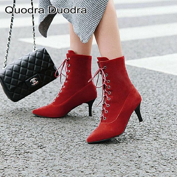 new winter ankle women boots thin high heels pointed toe shoes casual fashion cross strap female shoes big size 42 43, Black
new winter ankle women boots thin high heels pointed toe shoes casual fashion cross strap female shoes big size 42 43, Black