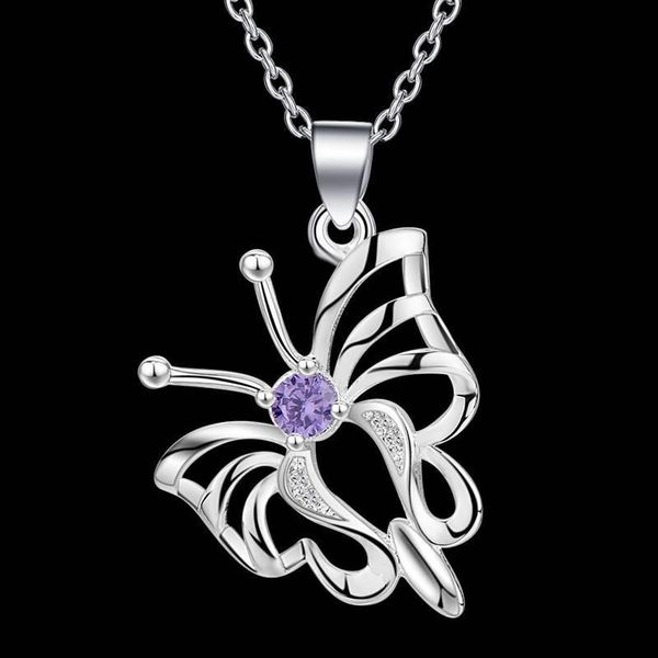 925 sterling silver butterfly pendant crystal diamond chain necklace 18'' for women wedding engagement party jewelry
925 sterling silver butterfly pendant crystal diamond chain necklace 18'' for women wedding engagement party jewelry