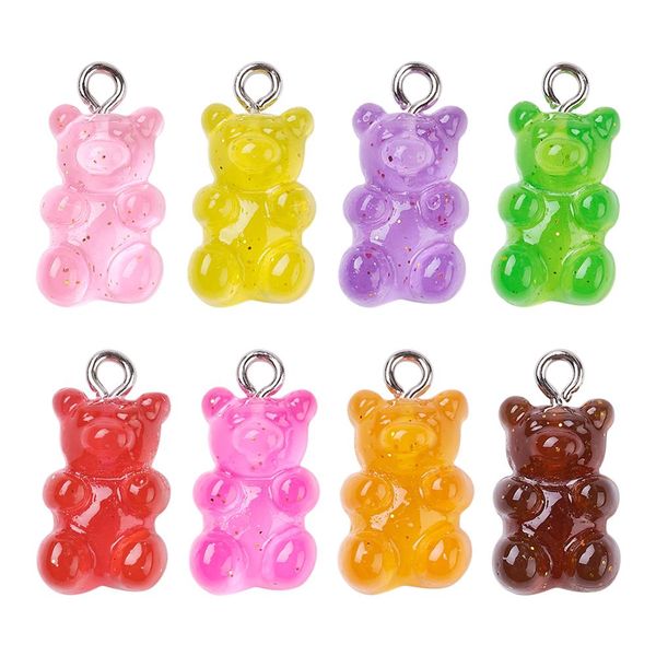 translucent resin pendants bear with plated metal screw eye pin peg bails mixed color 20x11x7mm hole 2mm 32pcs/set
translucent resin pendants bear with plated metal screw eye pin peg bails mixed color 20x11x7mm hole 2mm 32pcs/set