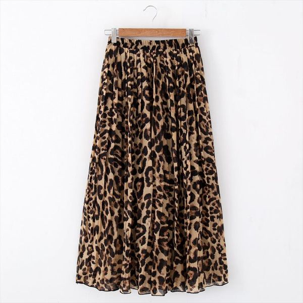 fashion women summer beach leopard casual chiffon max skirt pleated long skirt ladies elastic waist long, Black
fashion women summer beach leopard casual chiffon max skirt pleated long skirt ladies elastic waist long, Black