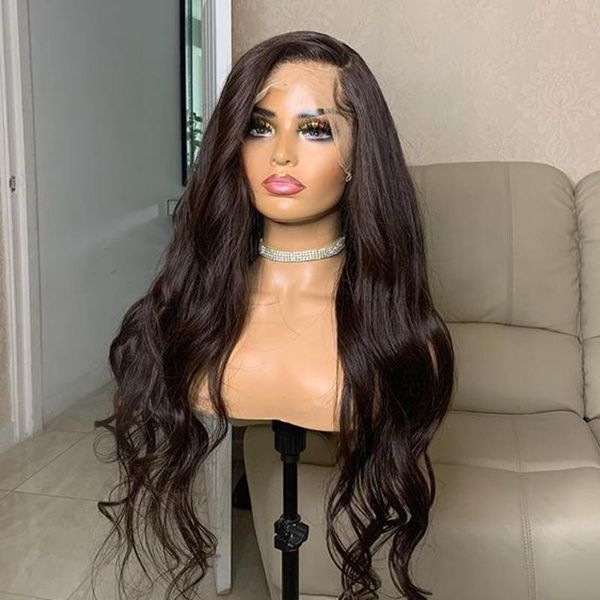 darkest brown wavy human hair lace front wigs for black women 360 lace frontal 180 density human hair wigs, Black;brown
darkest brown wavy human hair lace front wigs for black women 360 lace frontal 180 density human hair wigs, Black;brown