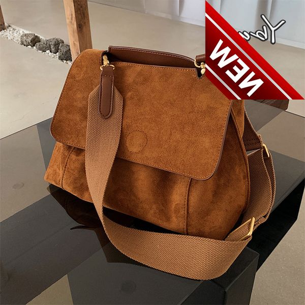 nubuck pu leather flap crossbody for vintage big capacity shoulder bag wide strap luxury handbags women bags designer
nubuck pu leather flap crossbody for vintage big capacity shoulder bag wide strap luxury handbags women bags designer