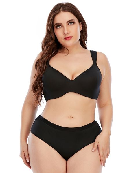plus size women bra panty sets seamless wide straps full thin cup underwire firm support underwear lingerie 90/95/100c d e cup c1211, Black;white
plus size women bra panty sets seamless wide straps full thin cup underwire firm support underwear lingerie 90/95/100c d e cup c1211, Black;white
