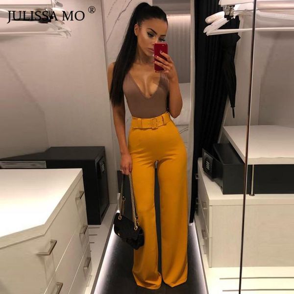 julissa mo fashion high waist wide legs pants women autumn belt loose long pants 2019 elegant office ladies leggings1, Black
julissa mo fashion high waist wide legs pants women autumn belt loose long pants 2019 elegant office ladies leggings1, Black