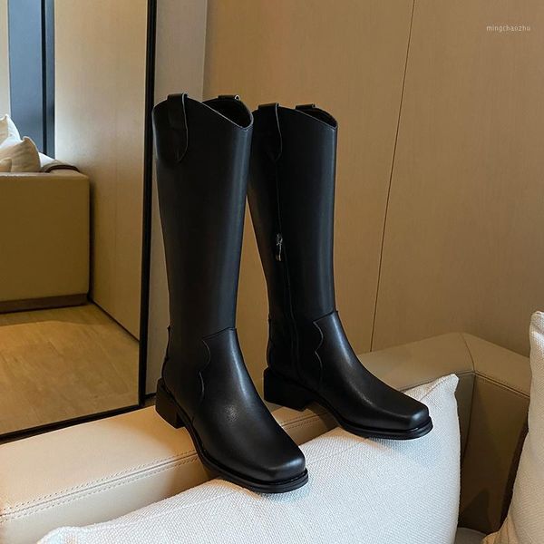 boots arrival winter women natural genuine leather knee high square-toed western snow 100% cowhide1, Black
boots arrival winter women natural genuine leather knee high square-toed western snow 100% cowhide1, Black