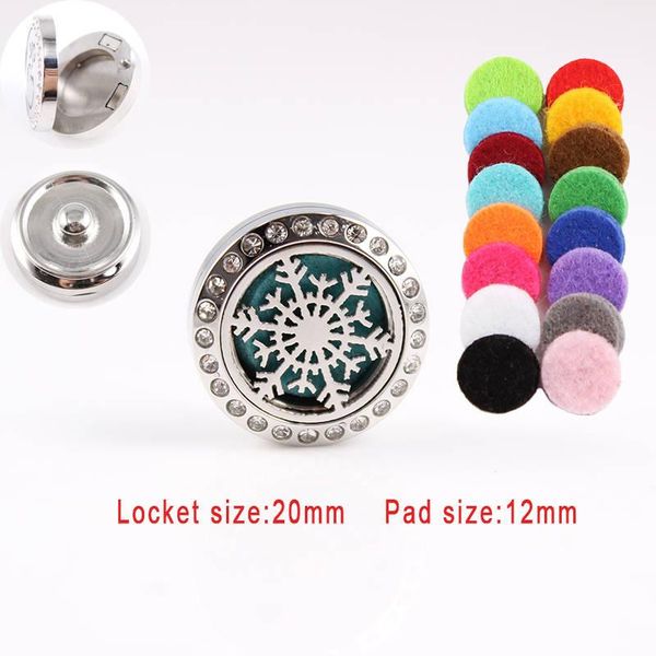 20mm snowflake perfume locket snap button stainless steel crystals essential oil diffuser locket snap button christmas gifts, Golden;silver
20mm snowflake perfume locket snap button stainless steel crystals essential oil diffuser locket snap button christmas gifts, Golden;silver