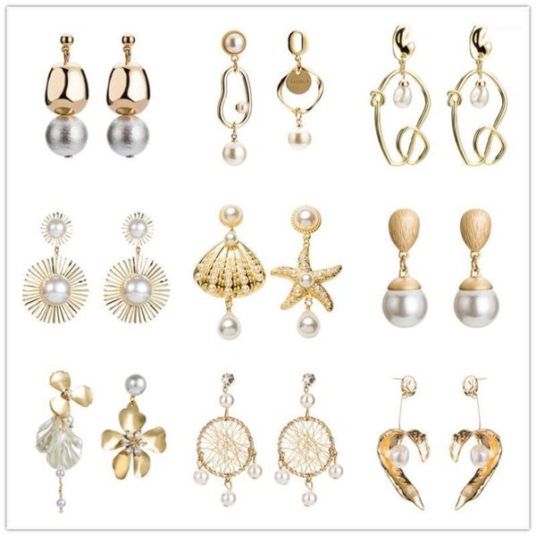 fashion elegant metal gold square earrings for women heart triangle geometric irregular imitation pearl drop earrings jewelry1, Silver
fashion elegant metal gold square earrings for women heart triangle geometric irregular imitation pearl drop earrings jewelry1, Silver
