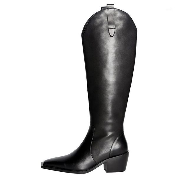 boots 2021 square toe cow leather knee-high crude heel belt v tube women shoes handsome cowboy riding autumn winter1, Black
boots 2021 square toe cow leather knee-high crude heel belt v tube women shoes handsome cowboy riding autumn winter1, Black