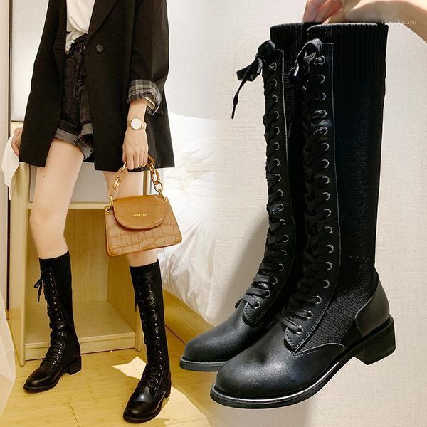 boots fashion women cross strap pu leather autumn winter knee high ladies thick sole platform botas mujer1, Black
boots fashion women cross strap pu leather autumn winter knee high ladies thick sole platform botas mujer1, Black