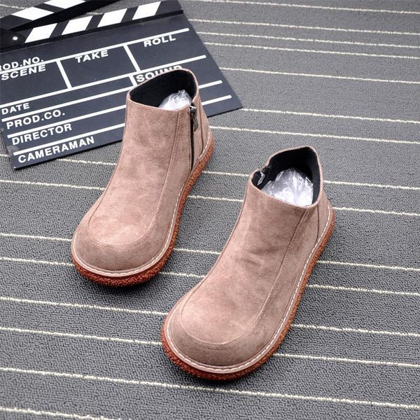 2021 new european and american doll shoes zipper short boots women round head boots retro women ankle, Black
2021 new european and american doll shoes zipper short boots women round head boots retro women ankle, Black