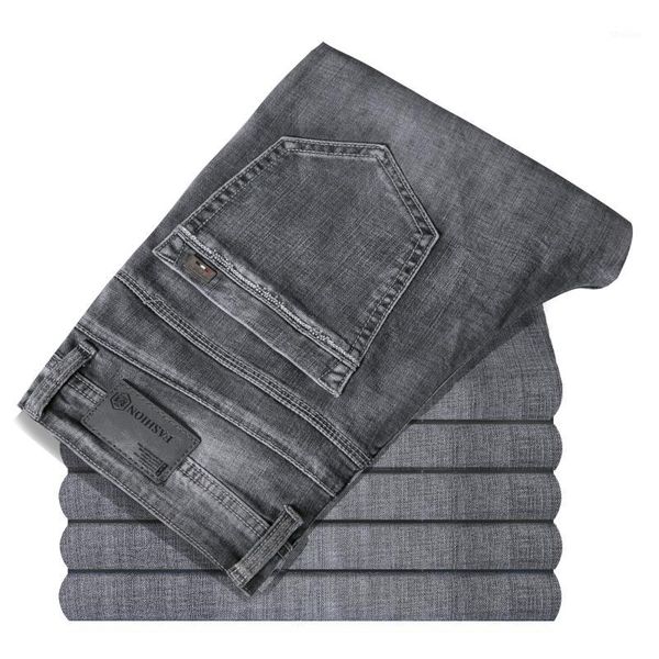 men's jeans 2021 spring autumn men's elastic cotton stretch pants loose fit denim trousers brand fashion big size 38 40 421, Blue
men's jeans 2021 spring autumn men's elastic cotton stretch pants loose fit denim trousers brand fashion big size 38 40 421, Blue