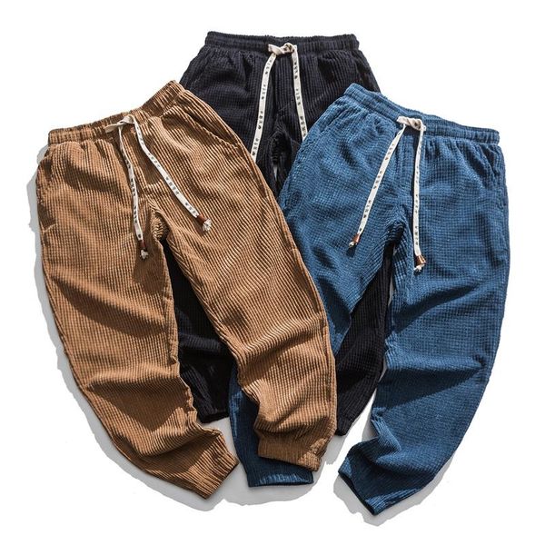 men's pants mrgb oversize corduroy man loose chinese style trousers casual woman harajuku straight fashion, Black
men's pants mrgb oversize corduroy man loose chinese style trousers casual woman harajuku straight fashion, Black