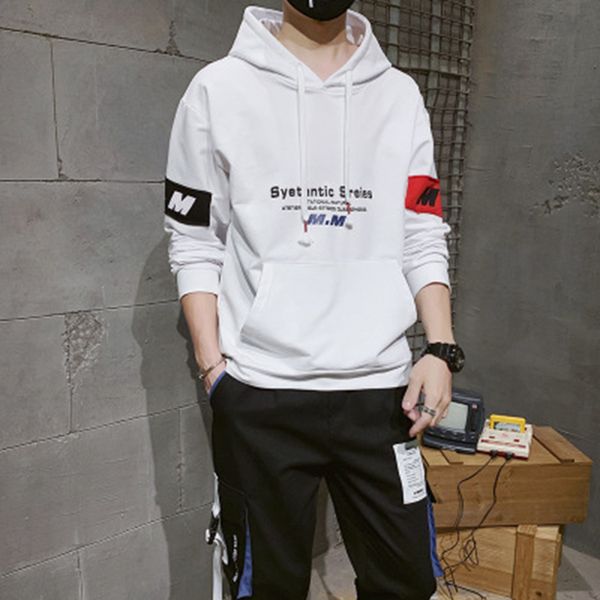 casual hip hop suit street fashion sportswear men's clothing color matching trend hoodie xl, Black
casual hip hop suit street fashion sportswear men's clothing color matching trend hoodie xl, Black