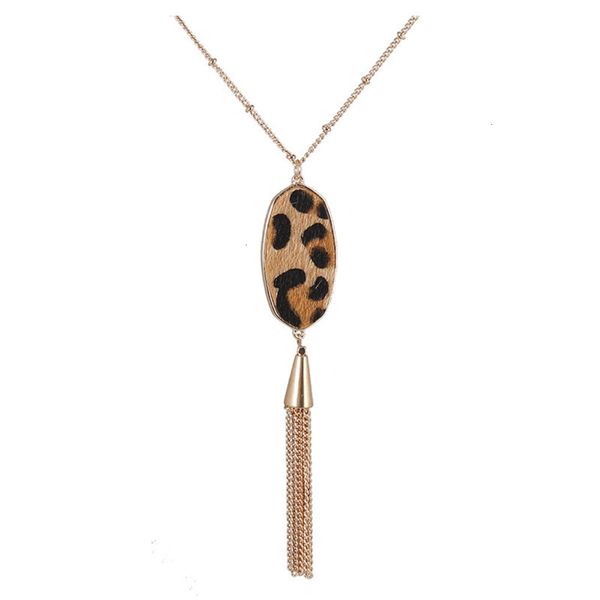 leopard jewelry geometry horse tassel hair pendant long necklace women's bead chain necklace sweater chain, Silver
leopard jewelry geometry horse tassel hair pendant long necklace women's bead chain necklace sweater chain, Silver
