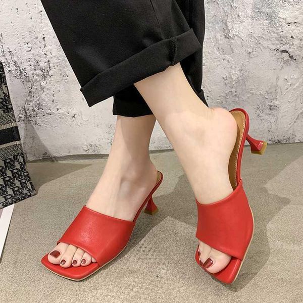 rimocy red leather slippers women fashion party 7cm high heels sandals mules woman summer square toe thin heels slides lady1, Black
rimocy red leather slippers women fashion party 7cm high heels sandals mules woman summer square toe thin heels slides lady1, Black