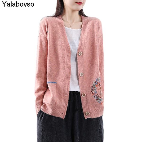 loose tees women embroidery lazy wind long sleeve sweater casual wear cardigan jacket female open shirt pink black yellow, White
loose tees women embroidery lazy wind long sleeve sweater casual wear cardigan jacket female open shirt pink black yellow, White
