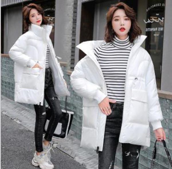 wholesale new style women's bright face loose fashion thick mid-length waist down bread jacket down padded jacket, Black
wholesale new style women's bright face loose fashion thick mid-length waist down bread jacket down padded jacket, Black