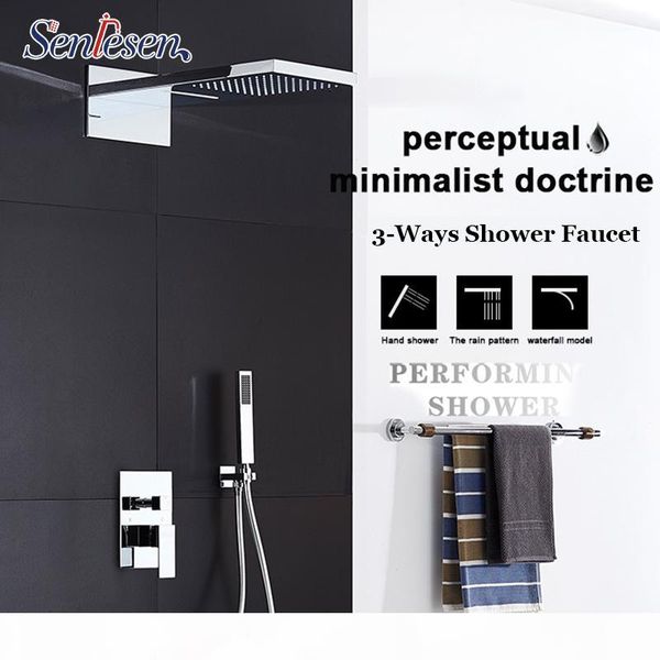 wholesale bathroom shower set shower panel rain & waterfall shower head 3 functions chrome mixer valve taps and cold water
wholesale bathroom shower set shower panel rain & waterfall shower head 3 functions chrome mixer valve taps and cold water