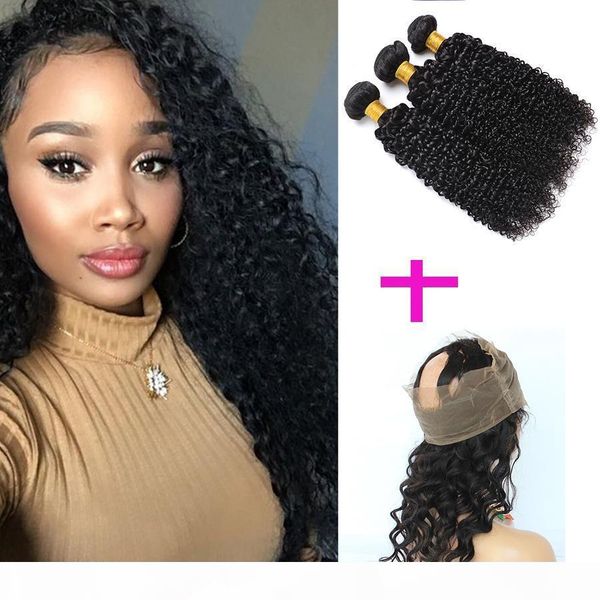 pre plucked 360 frontal with bundles kinky curly 8a virgin peruvian 360 lace frontal band closure with baby hair and human hair bundles, Black;brown
pre plucked 360 frontal with bundles kinky curly 8a virgin peruvian 360 lace frontal band closure with baby hair and human hair bundles, Black;brown