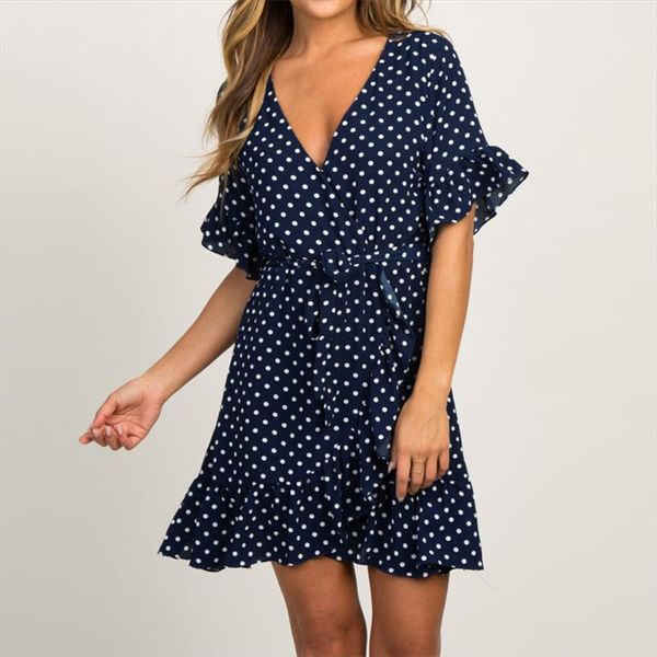 2020 женское летнее платье sexy deep v-шеи в горошек платья досуга с коротким рукавом beach mini sundress ruffles party платье верано, Black;gray
2020 женское летнее платье sexy deep v-шеи в горошек платья досуга с коротким рукавом beach mini sundress ruffles party платье верано, Black;gray