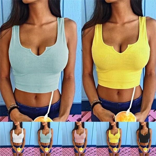 fashion women summer v neck slim tank crop short sleeve clubwear stretch vest wrap bralet sports fitness bra vest, White
fashion women summer v neck slim tank crop short sleeve clubwear stretch vest wrap bralet sports fitness bra vest, White