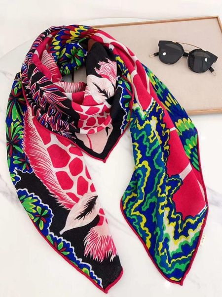 scarves 2021 arrival winter colorful giraffe 70% cashmere 30% silk big scarf 135*135 cm warm fashion wrap shawl for women lady, Blue;gray
scarves 2021 arrival winter colorful giraffe 70% cashmere 30% silk big scarf 135*135 cm warm fashion wrap shawl for women lady, Blue;gray
