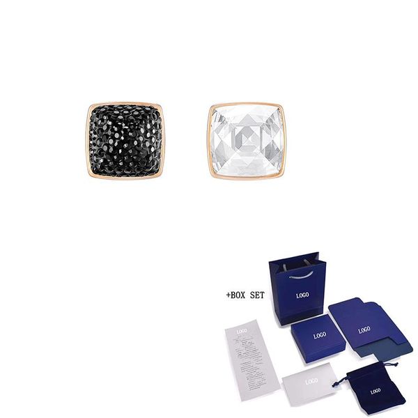 fashion jewelry swa new front-back glance pierced earrings charming square crystal decoration female romantic jewelry gift, Golden;silver
fashion jewelry swa new front-back glance pierced earrings charming square crystal decoration female romantic jewelry gift, Golden;silver