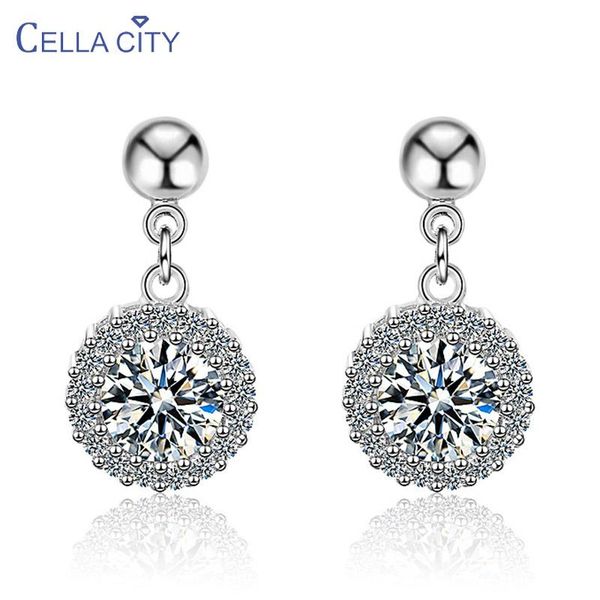 cellacity round drop earrings for women silver 925 jewelry with gemstones female long ear drops zircon rose gold color
cellacity round drop earrings for women silver 925 jewelry with gemstones female long ear drops zircon rose gold color