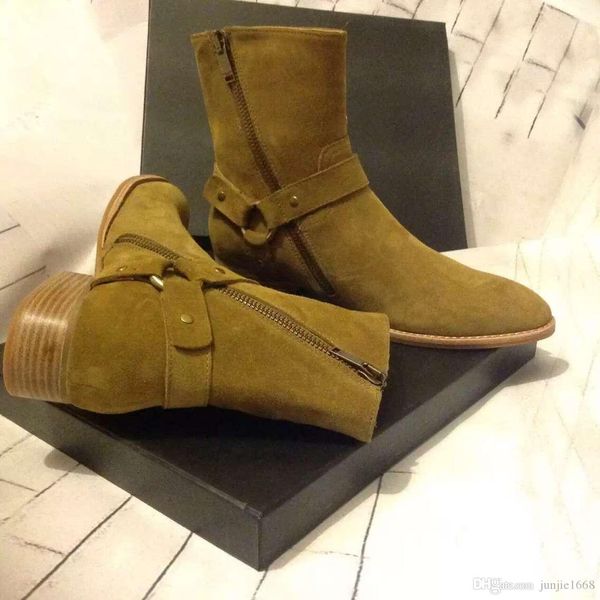 new list fashion matte leather boots factory outlet s l p high-end personalized genuine leather men's boots, Black
new list fashion matte leather boots factory outlet s l p high-end personalized genuine leather men's boots, Black