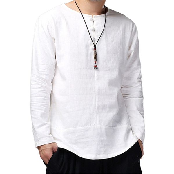 mens cotton linen shirts long sleeve breathable soft basic shirts crew neck button solid casual vintage male shirt c1211, White;black
mens cotton linen shirts long sleeve breathable soft basic shirts crew neck button solid casual vintage male shirt c1211, White;black