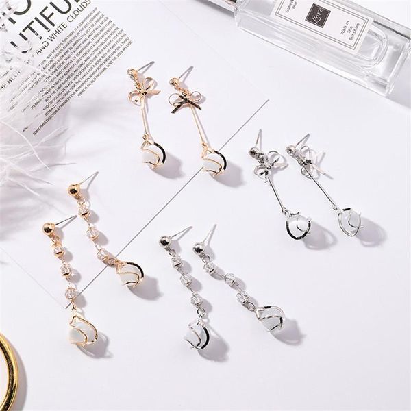 stud high grade crystal geometry round bowknot shaped long tassel earring for women girls fashion ear jewelry birthday gifts1, Golden;silver
stud high grade crystal geometry round bowknot shaped long tassel earring for women girls fashion ear jewelry birthday gifts1, Golden;silver