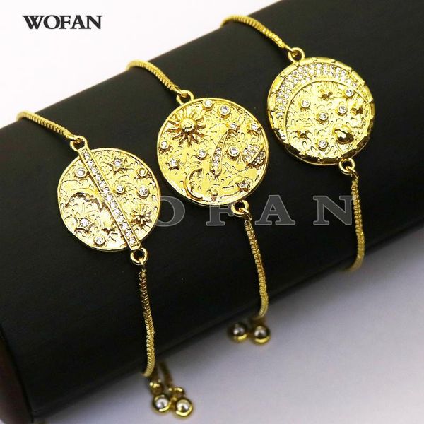 beaded, strands 10 pieces golden charm bracelet moon bracelets adjustable fashion jewelry 7226, Black
beaded, strands 10 pieces golden charm bracelet moon bracelets adjustable fashion jewelry 7226, Black