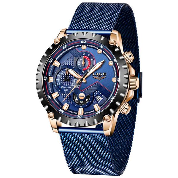 2020 new lige blue casual mesh belt fashion quartz gold watch mens watches waterproof clock relogio masculino, Slivery;brown
2020 new lige blue casual mesh belt fashion quartz gold watch mens watches waterproof clock relogio masculino, Slivery;brown