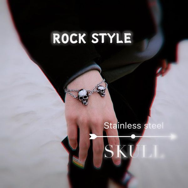 onlysda stainless steel cool link chain skull bracelet men gothic biker heavy skull bracelets men's jewelry pulseira masculina sqcvtn, Bronze;silver
onlysda stainless steel cool link chain skull bracelet men gothic biker heavy skull bracelets men's jewelry pulseira masculina sqcvtn, Bronze;silver