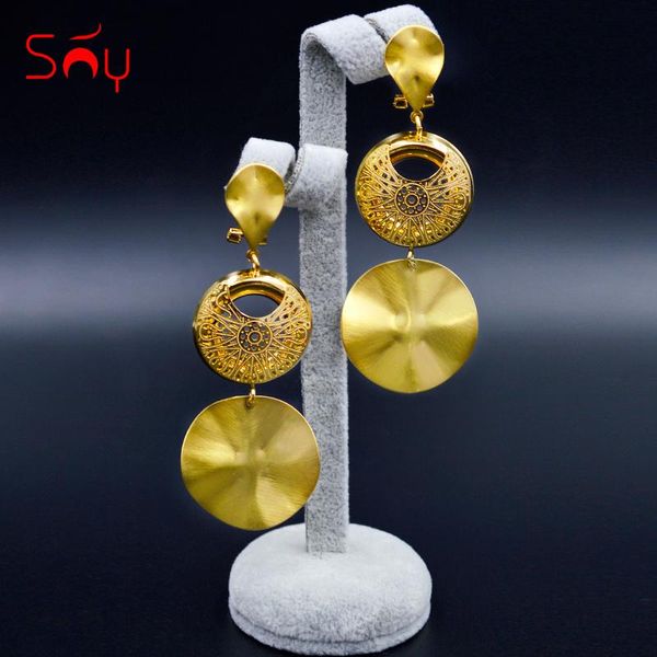 sunny jewelry long drop dangle earrings women's round hollow out fashion jewelry 2020 for wedding party daily gift, Silver
sunny jewelry long drop dangle earrings women's round hollow out fashion jewelry 2020 for wedding party daily gift, Silver