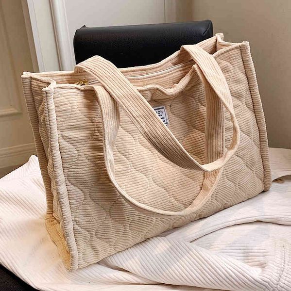 new fashion corduroy tote bags for woman rhomboid embroidery thread large capacity shoulder bag niche luxury casual handbag sac
new fashion corduroy tote bags for woman rhomboid embroidery thread large capacity shoulder bag niche luxury casual handbag sac