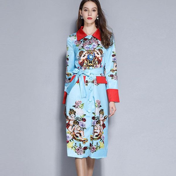 jsxdhk new 2020 runway women trench coat spring blue printed rose single breasted overcoat fashion hit color long windbreaker, Tan;black
jsxdhk new 2020 runway women trench coat spring blue printed rose single breasted overcoat fashion hit color long windbreaker, Tan;black