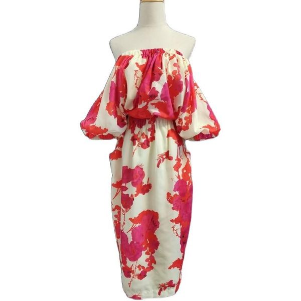 party dresses vacation floral print vestidos elegant pastel robe pull flower summer dress style women trendy ukraine, White;black
party dresses vacation floral print vestidos elegant pastel robe pull flower summer dress style women trendy ukraine, White;black