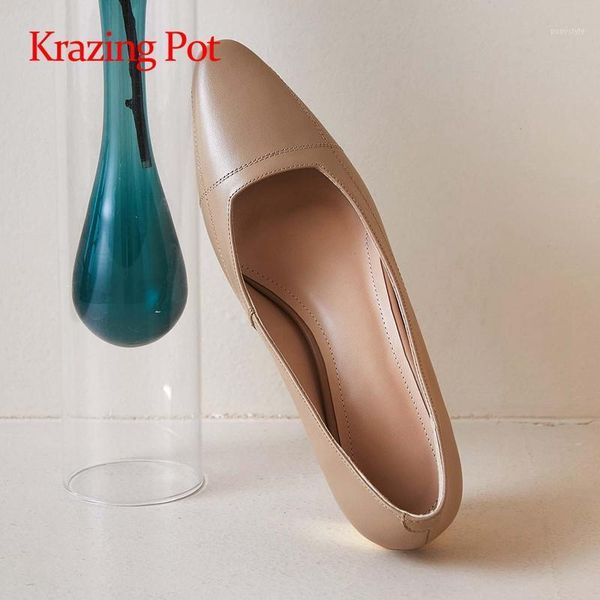 dress shoes krazing pot full grain leather gentlewomen modern fashion round toe med strange heels slip on pretty girls dance party pumps l20, Black
dress shoes krazing pot full grain leather gentlewomen modern fashion round toe med strange heels slip on pretty girls dance party pumps l20, Black