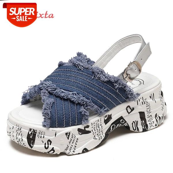 aphixta platform sandals women wedge heels shoes women buckle denim jean summer zapatos mujer canvas slippers woman sandal #wm2d, Black
aphixta platform sandals women wedge heels shoes women buckle denim jean summer zapatos mujer canvas slippers woman sandal #wm2d, Black