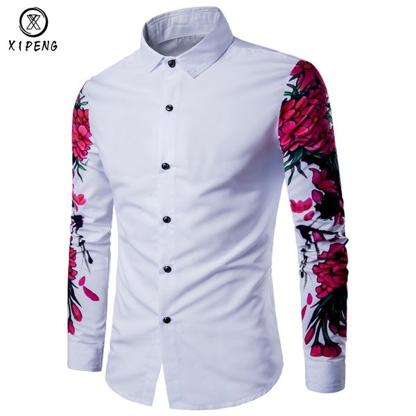 2020 new autumn man shirt pattern design long sleeve floral flowers print slim fit men casual shirt fashion men dress shirts c1211, White;black
2020 new autumn man shirt pattern design long sleeve floral flowers print slim fit men casual shirt fashion men dress shirts c1211, White;black