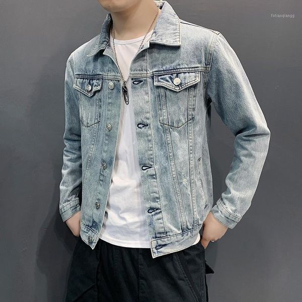 men high street hole ripped denim coat 2020 new spring casual single breasted bomber college cowboy jacket male plus size 5xl1, Black;brown
men high street hole ripped denim coat 2020 new spring casual single breasted bomber college cowboy jacket male plus size 5xl1, Black;brown