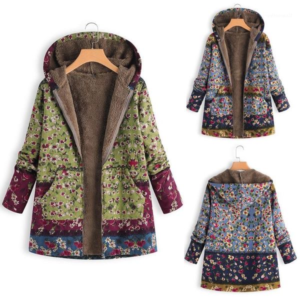 women's wool & blends fashion womens winter warm beoutwear floral print hooded pockets vintage oversize coats female jackets plus size1, Black
women's wool & blends fashion womens winter warm beoutwear floral print hooded pockets vintage oversize coats female jackets plus size1, Black