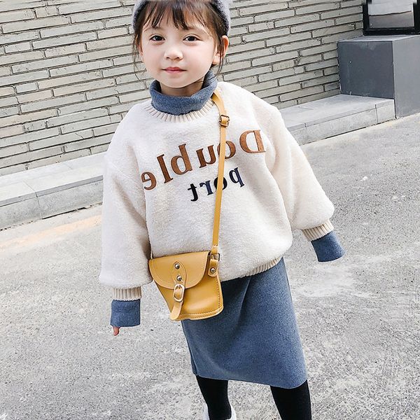 2020 new korean girls' foreign style suit children's cashmere sweater bag hip skirt baby winter clothes, White
2020 new korean girls' foreign style suit children's cashmere sweater bag hip skirt baby winter clothes, White