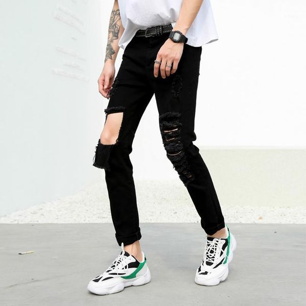 summer new fashion men jeans super handsome youthful brokean hole jeans personality denim pants male1, Blue
summer new fashion men jeans super handsome youthful brokean hole jeans personality denim pants male1, Blue