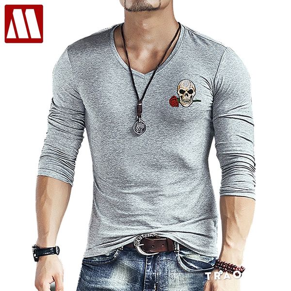 2020 new fashion brand skull embroidery slim fit long sleeve tshirt men tee v neck casual t-shirt cotton t shirts plus size 5xl, White;black
2020 new fashion brand skull embroidery slim fit long sleeve tshirt men tee v neck casual t-shirt cotton t shirts plus size 5xl, White;black