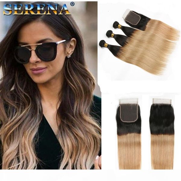 ombre color #1b 27 4x4" human hair closure brazilian hair 3 bundles with closure straight blonde bundles ombre weave bundle with closur, Black;brown
ombre color #1b 27 4x4" human hair closure brazilian hair 3 bundles with closure straight blonde bundles ombre weave bundle with closur, Black;brown