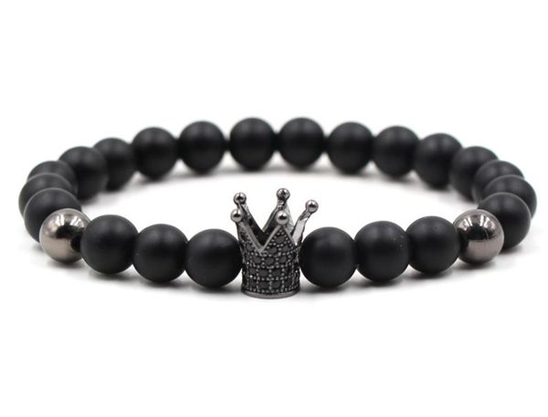 8mm black natural stone bracelets zircon crown mens bracelets handmade beads bracelet bangles for men women jewelry
8mm black natural stone bracelets zircon crown mens bracelets handmade beads bracelet bangles for men women jewelry