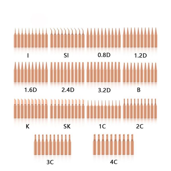 hand & power tool accessories dusco.e 10 pcs/lot pure copper solder iron tip for 900m 937, 938, 8586, 852d hakko 936 soldering rework statio
hand & power tool accessories dusco.e 10 pcs/lot pure copper solder iron tip for 900m 937, 938, 8586, 852d hakko 936 soldering rework statio