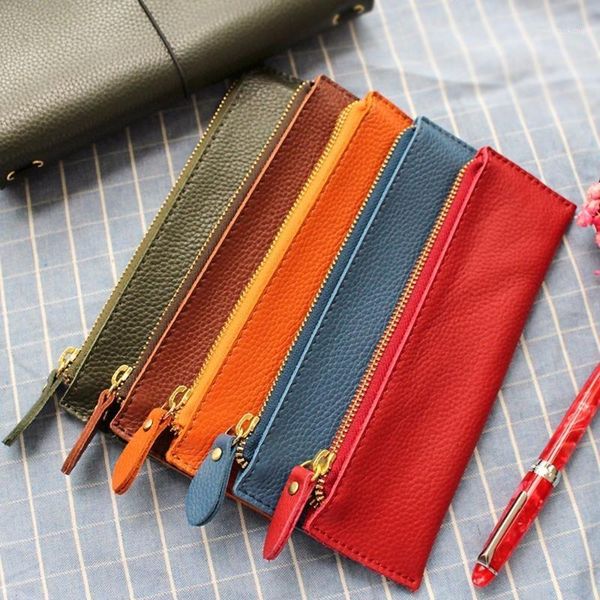 pencil bags 100% genuine leather zipper pen case bag litchi embossed creative school stationary large capacity accessories1
pencil bags 100% genuine leather zipper pen case bag litchi embossed creative school stationary large capacity accessories1